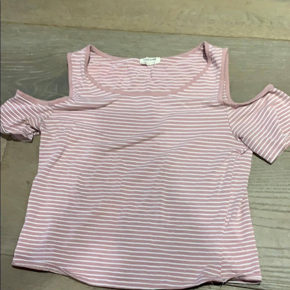 Tank top with off the shoulder straps